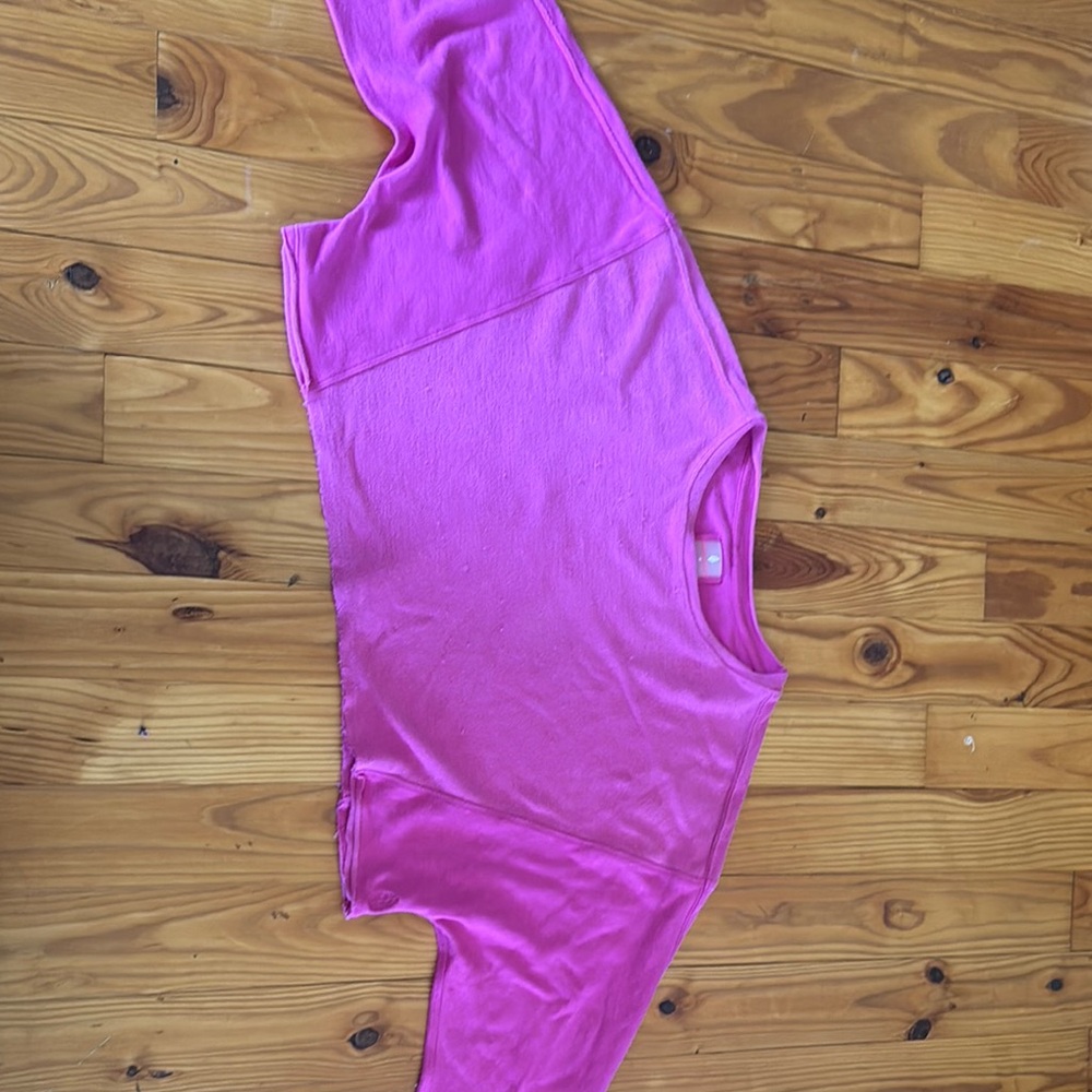 Free People Movement Pink Long Sleeve crop Top